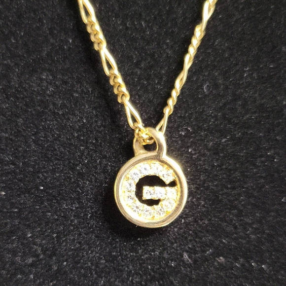 Givenchy G Rhinestone Necklace - Picture 1 of 9